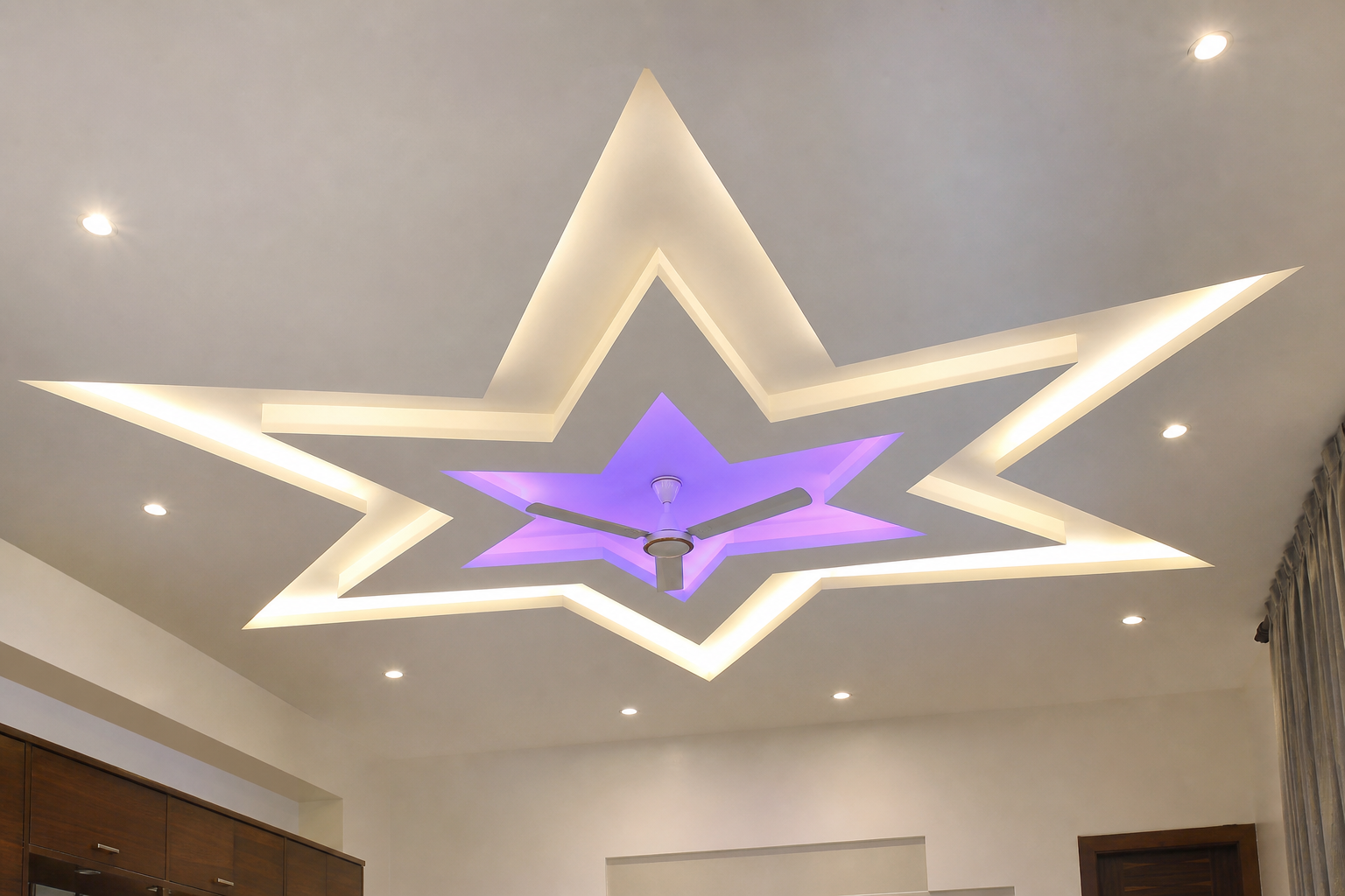 Geometric POP False Ceiling Design